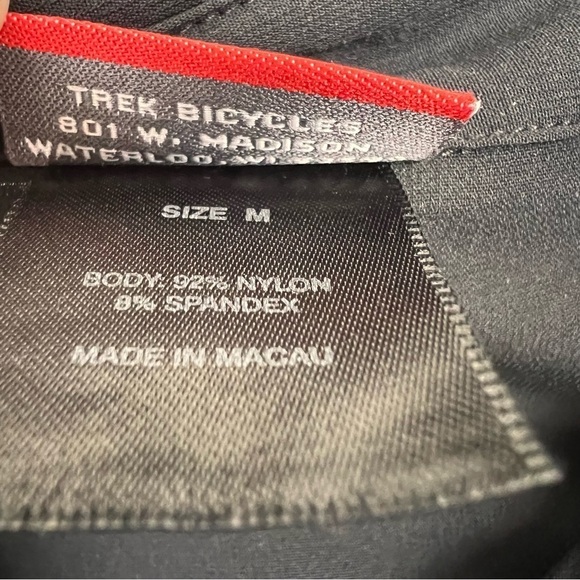 Trek Button Up Nylon Black Shirt Size M - Picture 5 of 9